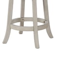 thumbnail image 4 of Benjara Curved X Shaped Back Swivel Counter Stool w/ Padded Seating- White, 4 of 6