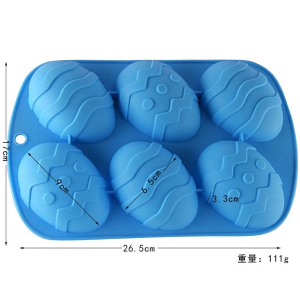 Molde de silicona con 6 cavidades para hornear utensilio para hornear Ehuebsd pasteles Chocolate Mousse bandeja de hielo pastelería DIY