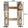 thumbnail image 4 of Dispensador de licor de pared Gesonlinka para 2 botellas de madera, 4 of 6