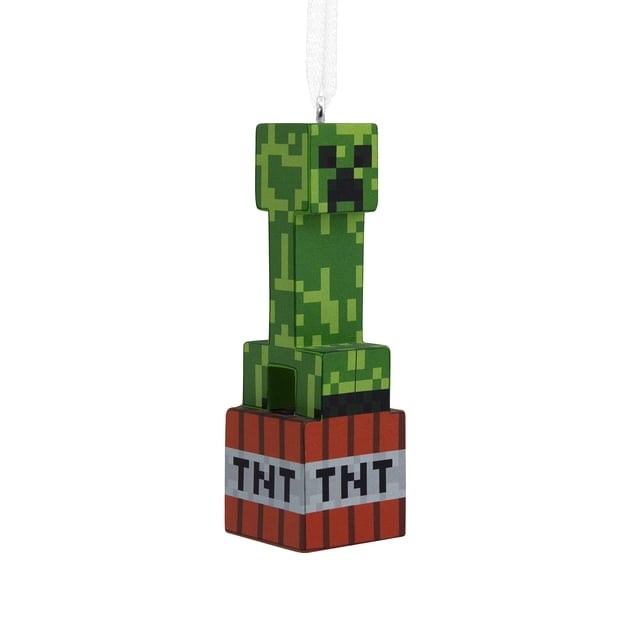 Adorno navideño Hallmark Minecraft Creeper en TNT