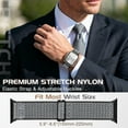 thumbnail image 2 of KBYKO Elastic Watch Bands Compatible with Apple Watch Band 38mm 40mm 41mm 42mm 44mm 45mm 46mm 49mm Women Men, Stretchy Nylon Wristbands Strap for iWatch Ultra 3 2 Series 11 10 9 8 7 6 5 4 3 2 1, 2 of 7