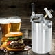 thumbnail image 3 of Mini Barril de Cerveza de Acero Inoxidable Ticfox 5L Dispensador de Lanza Grifo Manómetro, 3 of 12