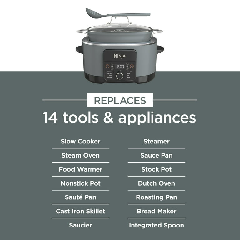 Ninja Foodi 8.5 Qt PossibleCooker PRO Gray MC1001