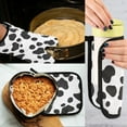 thumbnail image 5 of Yayeee Oven Mitts and Pot Holder Set of 2 Heat Resistant Kitchen Gloves Baking Hot Pad, Cow Spots, 5 of 5