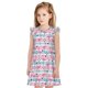 thumbnail image 1 of Fotbe Striped Flamingo Vestido de Dormir para Niñas de 3 a 10 Años, Mangas Cortas, Estilo Princesa, Pijama Camisón con Mangas Voladas-Large, 1 of 6