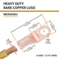 thumbnail image 2 of SELTERM 4 AWG 5/16" Ring Battery Cable End Terminal Lugs Bare Copper 25ea, 2 of 3