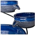 thumbnail image 4 of Smart Solar 23967R01 Ceramic Solar Powered Tiered Cascade Fountain, Blueberry, 4 of 4