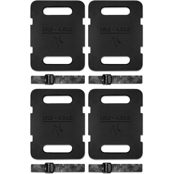 Yes4All Adjustable Ruck Weight 40 lbs with Straps for Rucking, Swings, Squat & Strength Training