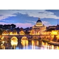 thumbnail image 3 of EREHome Polyester Fabric European Building Backdrop 7x5ft Photography Background Bridge River Night Scene Sky Photo Video Studio Props Children Baby Kids, 3 of 3