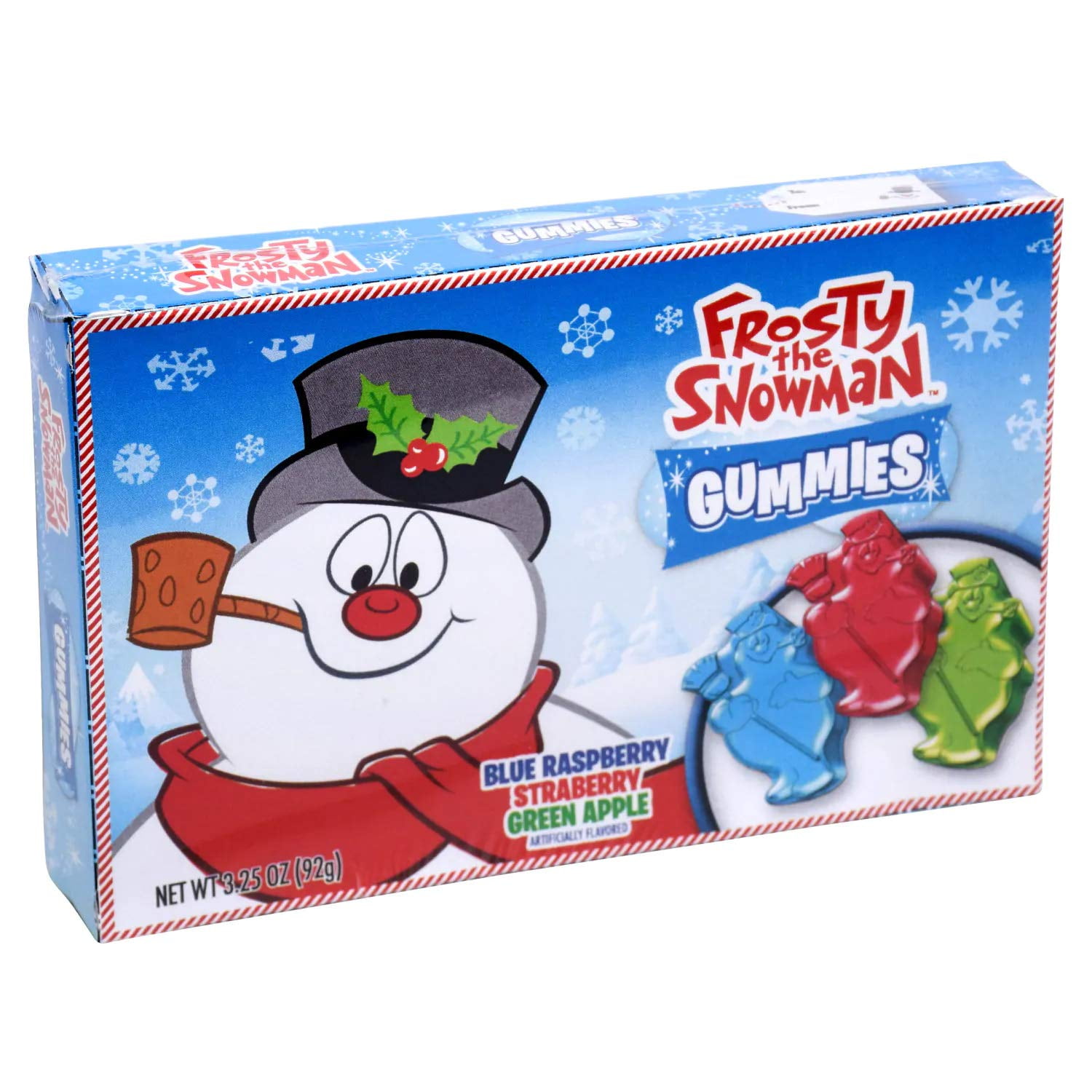 Flix (1) Box Frosty the Snowman Gummies - Blue Raspberry, Strawberry