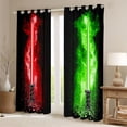 thumbnail image 2 of Feelyou Artwork Curtains Pack of 2 (42x84 Each), Watercolor Curtains Blackout, 2 of 6