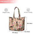 thumbnail image 4 of German Shepherd with Pioneer Flower Travel Tote Bags for Women Carry On,Large Weekender Bags for Women Travel,Multi Functional Duffle Bag for Work,Shopping,Sports, 4 of 5