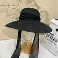 thumbnail image 7 of YooGuoGuo Straw Hat Female Summer Hats, Brimn French Sunscreen Hepburn Winding Hat Beaches, Folding Wild Hat Female Sunscreen Hat, 7 of 7