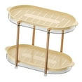 thumbnail image 4 of DOLITY Cups Mugs Drying Rack Shelf 2 Tier Cup Rack Tableware Fruit Storage Rack Standing Rack Organizer Storage Bowls Drinking Glass, 4 of 9