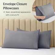LuxClub 3 Piece Twin XL Sheet Set, Deep Pocket Cooling Bed Sheets, Silky Soft Hotel Quality Bedding with Pillowcase, Flat & Fitted Sheets - Silver
