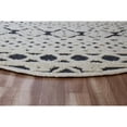thumbnail image 5 of 6â€™ Round Blue and Cream Decorative Area Rug, 5 of 8