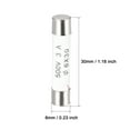 thumbnail image 2 of Unique Bargains Ceramic Cartridge Fuses 3A 500VCeramic Fuses Fast Blow for Amplifier Energy Saving Lamp Ballast 10pcs, 2 of 4