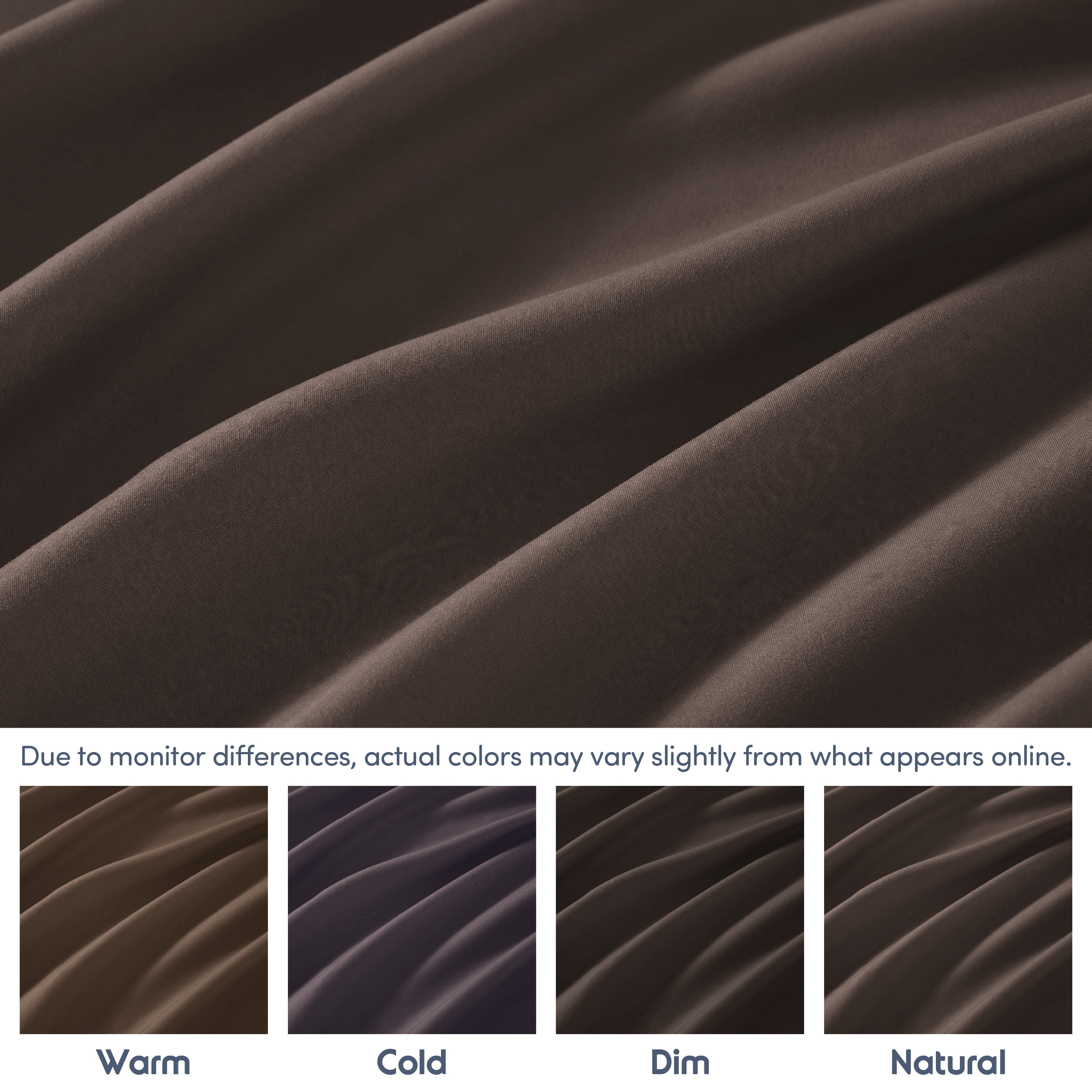 LammaLoe Extra Deep Pocket Queen Fitted Sheet Only, Fits 18" to 24" Mattress, Soft Microfiber Fitted Bed Sheet, Chocolate Brown