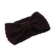 thumbnail image 5 of Diademas de turbante para mujer, diadema cálida para invierno, navideñas café Zulema Diadema de turbante de punto, 5 of 8
