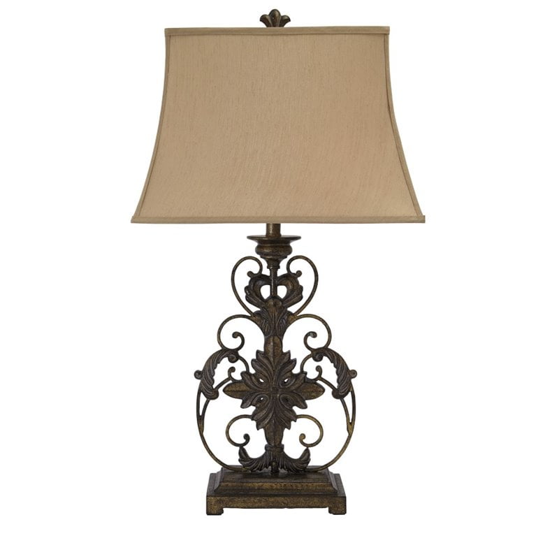 Ashley Sallee Metal Table Lamp In Gold