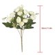 thumbnail image 2 of Ramo de flores artificiales para el hogar, oficina, escritorio, tela de seda, decoración floral falsa, ramo de capullos de rosa, blanco 3 piezas Yuarrent ZHF0580-03, 2 of 4