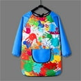 thumbnail image 2 of Otqutp Toddler Party Blouse Children's Art Overalls Children's Apron Painting Supplies Long Sleeves Aprons with pockets for 2 to 13 Years, 2 of 4
