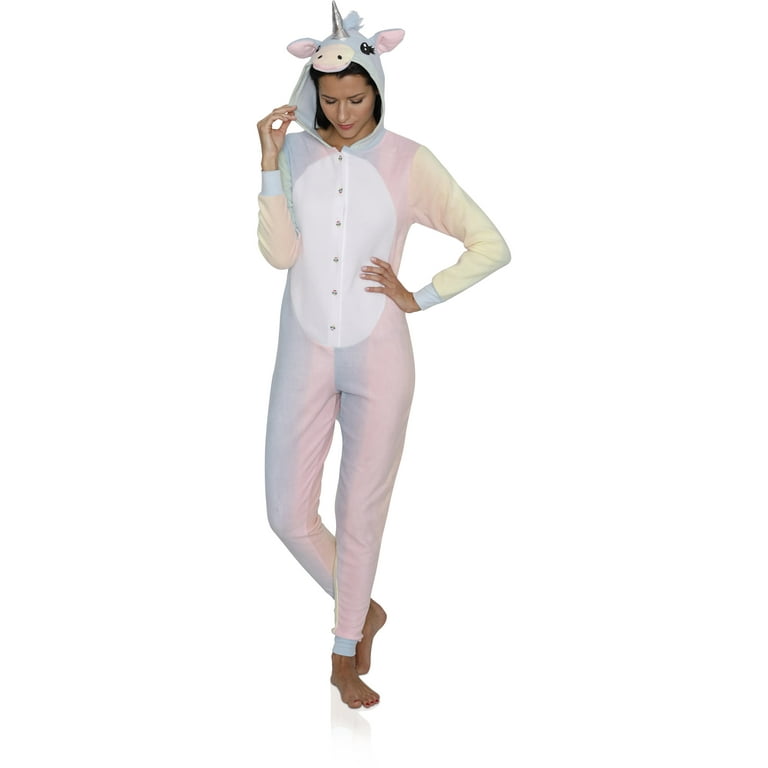 Disney Womens Union Suit Adult Animal Costume Onesie Pajama, Unicorn, Size:  XLarge 