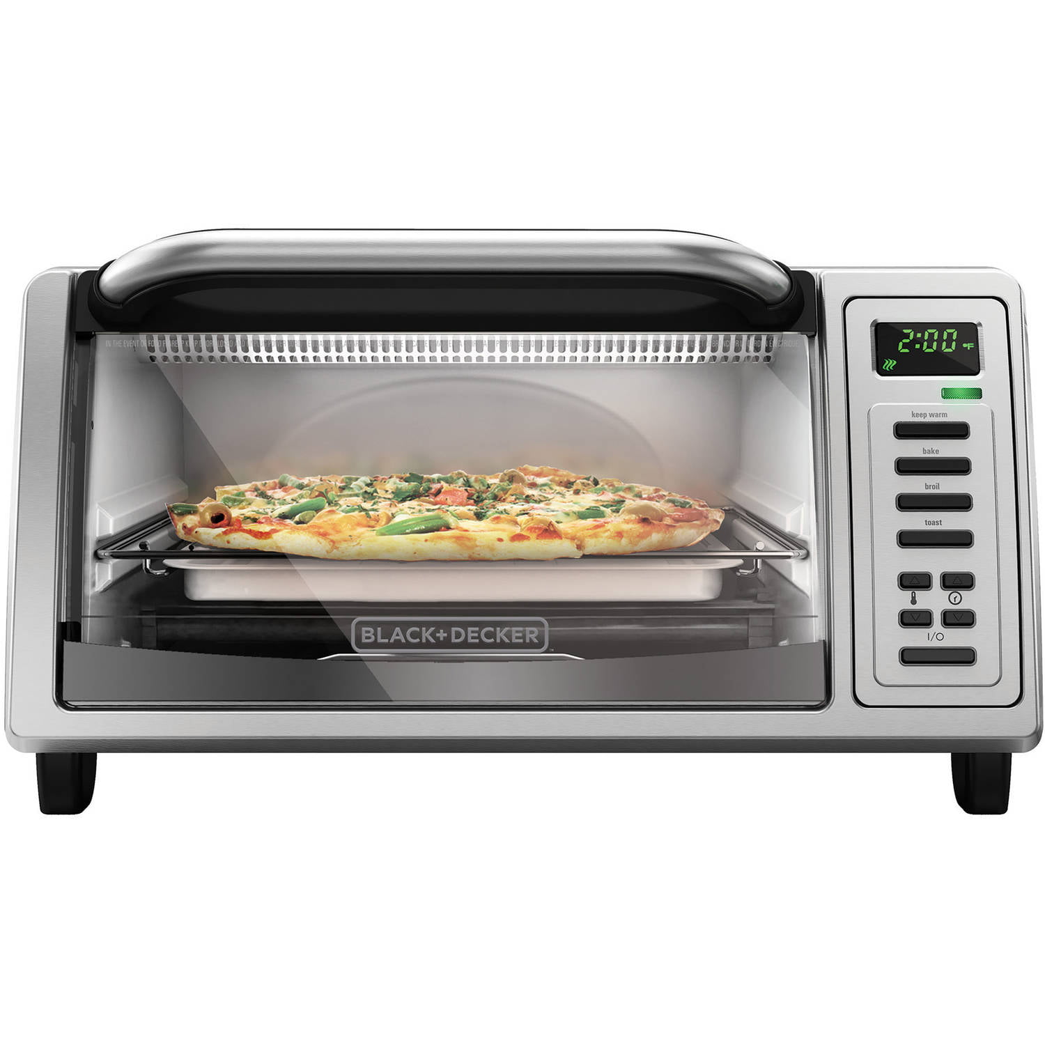 Best Buy: Black & Decker 4-Slice Toaster Oven Silver TO1373SSD