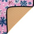 thumbnail image 4 of Area Rug Indoor 63"x48"in Non-Slip Wear Resistant Floor Mats Soft Large Carpets for Living Room Bedroom Home Decor Pink Snowflakes Pattern, 4 of 7