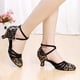 thumbnail image 2 of Zapatos de baile de tango/salón de baile latino de verano para mujer, zapatos de baile profesionales de Salsa con tacón para niñas y mujeres de 3,5/5,5 cm, 2 of 5