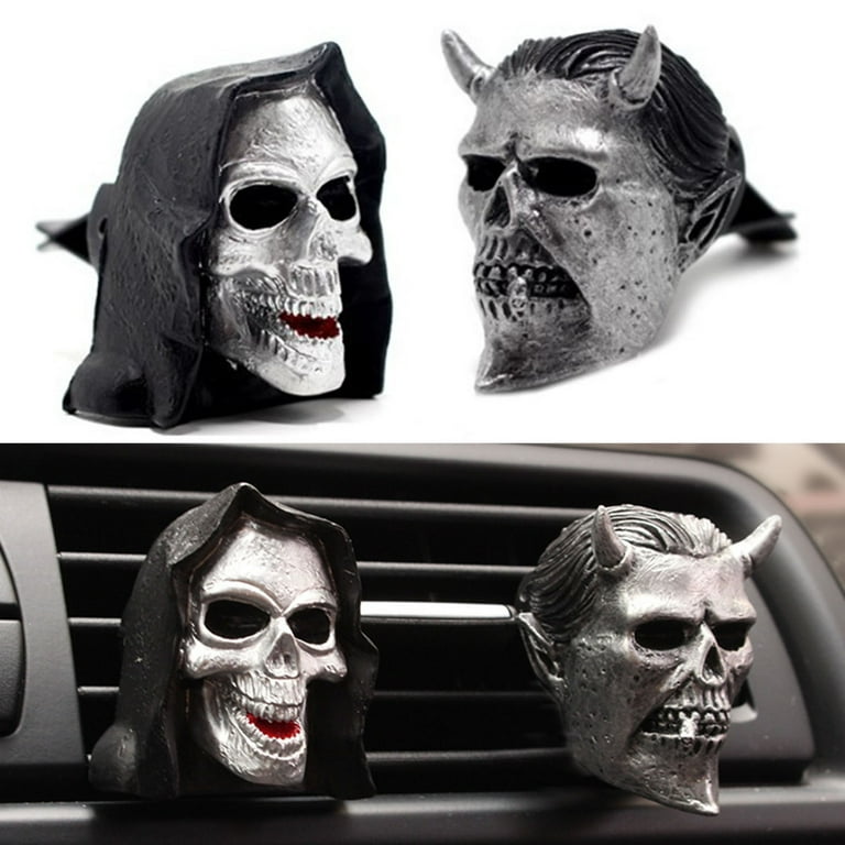 Ghost Head Aromatherapy Diffuser Resin Car Interior Air Vent