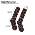 thumbnail image 2 of Naloa Eiffel Tower Thigh High Socks Extra Long Stretchy Sock Women Over Knee High Opaque Stocking Daily Wear, 2 of 6