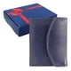 thumbnail image 2 of Cartera Tarjetero Piel Genuina Monedero Broche Imán azul, 2 of 8