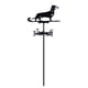 thumbnail image 2 of Veleta de metal para perro, de acero inoxidable, con soporte para techo, herramienta de medición para exteriores, granjas, jardines, cenadores., 2 of 6