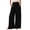 Black -AG09, variant on Wide Leg Pants for Women Summer Flowy Elastic Waist Palazzo Pants Lounge Trousers with Pockets Beach Vacation Pant Vermilion S