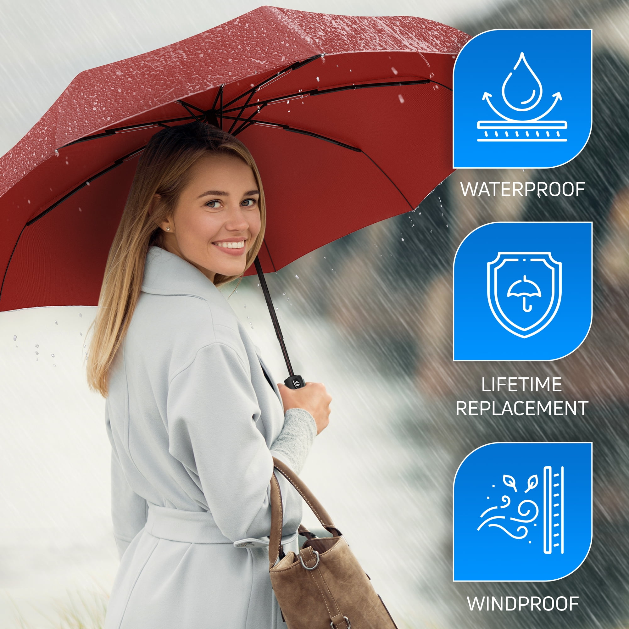 handbag size windproof umbrella