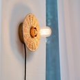 thumbnail image 2 of 1-Light Plug-In or Hardwire Wall Sconce with Natural Twine Blackplate, 91004441, 2 of 9