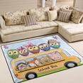 thumbnail image 2 of SKYSONIC 80x58 inches Lightweight Soft Area Rug Mat Indoor Floor Rugs Home Decoration for Kids Room Living Room Back to School Bus, 2 of 6