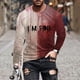 thumbnail image 1 of Blusas y camisas de manga larga con cuello redondo para hombre, moda informal, estampado, deportivas, de manga larga, cuello redondo, blusas, camisas para hombre, blusa de poliéster, 1 of 5