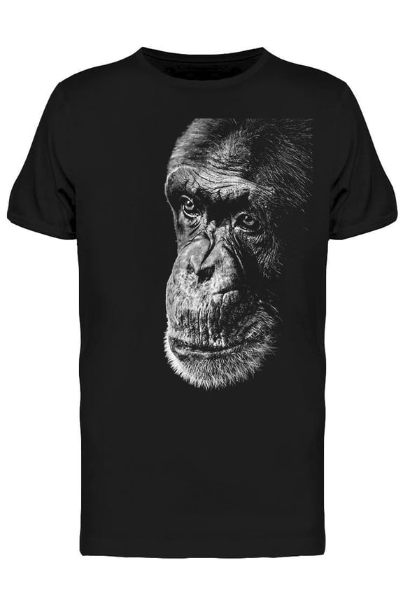 Portrait Of Monkey Face  T-Shirt Men -Image by Shutterstock, Male Small