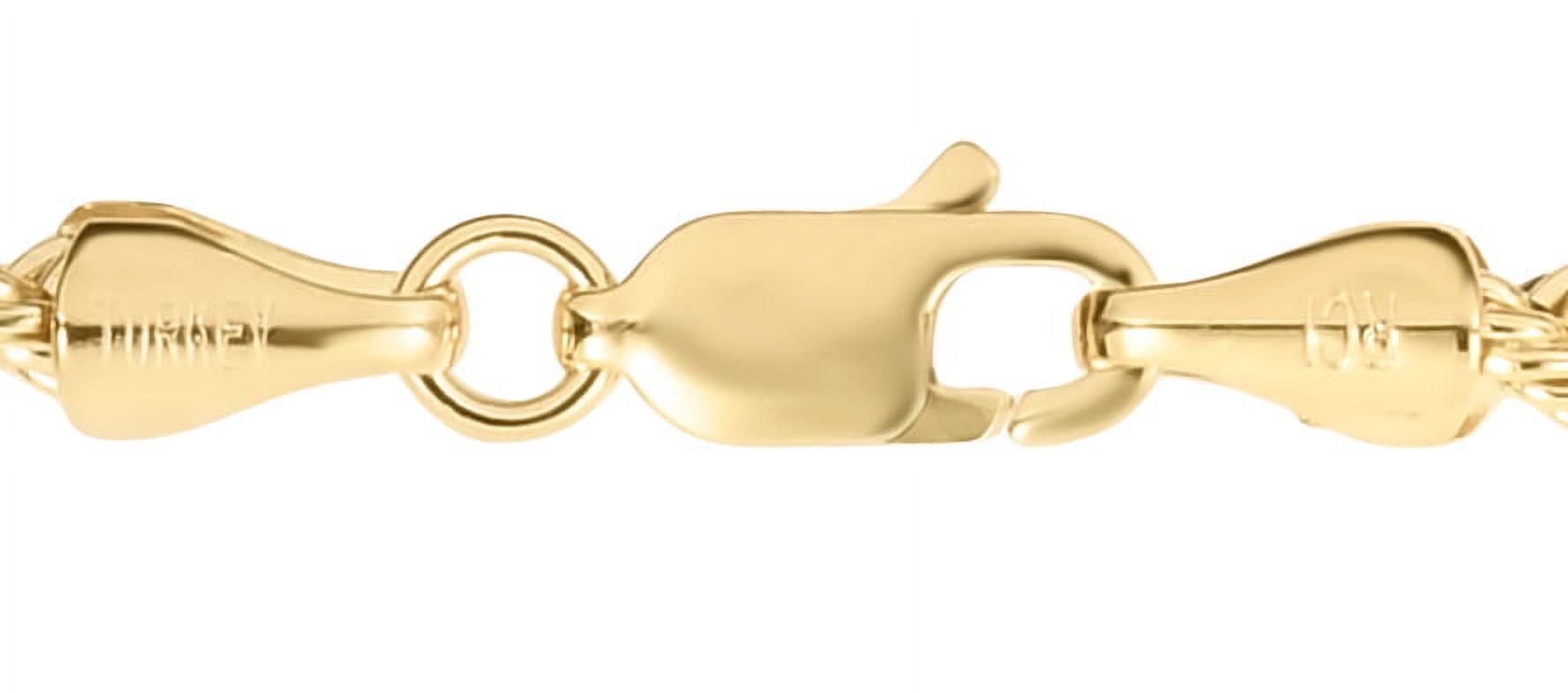 Brilliance 14K Yellow Gold 22 High Polish Rope Chain Necklac