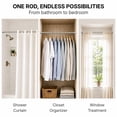 thumbnail image 6 of Tension Adjustable Shower Curtain Rod 28-47 Inches Stainless Steel Chrome, 6 of 9