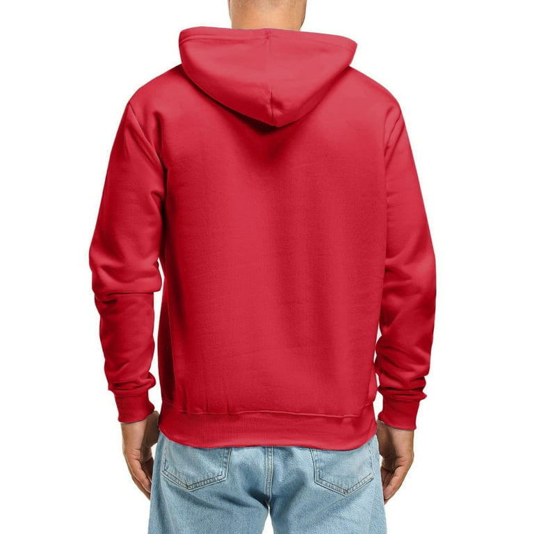 Jtckarpu Hoodies Men Solid Men's Hoodies Drawstring Lightweight