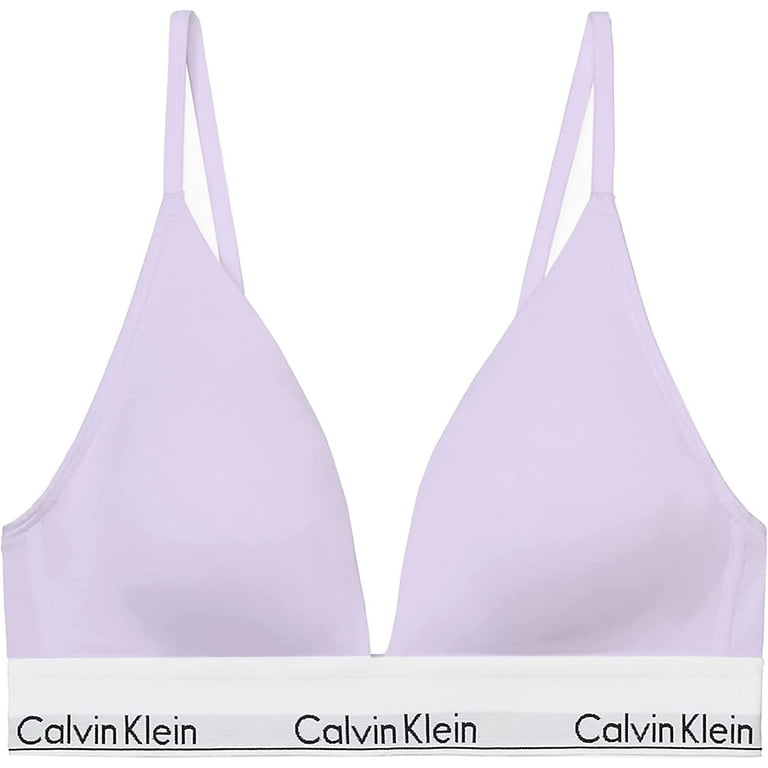 Calvin Klein Women's Modern Cotton Lightly Lined Triangle Wireless Bralette  