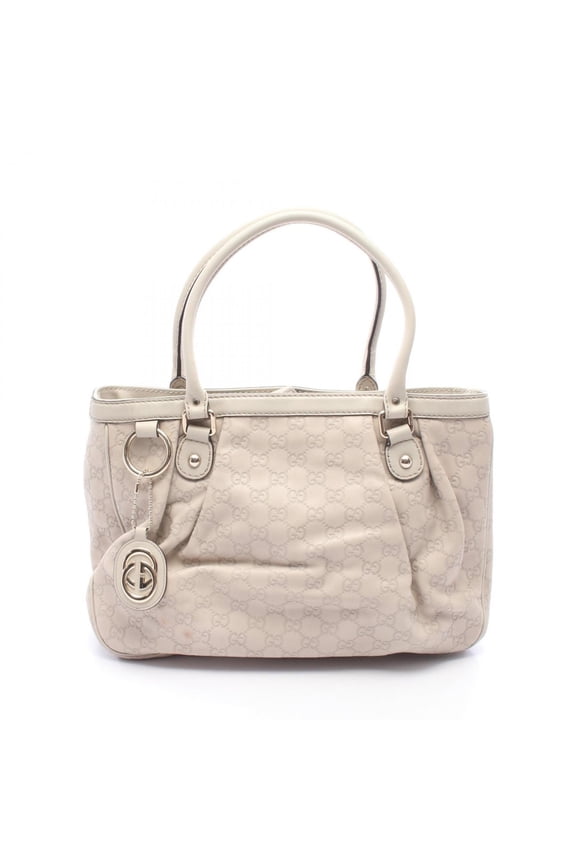 Pre-Owned Gucci Sukey Guccissima Tote Bag Handbag Leather Women's Beige 296835