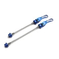 thumbnail image 4 of Ximing 2Pcs High Strength Bike Axle Skewer, Alloy Front & Rear ,100/135mm Clip Bolt Lever Qr Set for Mountain Road Components - Blue, 4 of 4