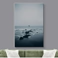 thumbnail image 2 of wall26 Canvas Print Wall Art Rocks on The Blue Shoreline Horizon Ocean Beach Photography Realism Nautical Landscape Colorful Multicolor Duotone for Living Room, Bedroom, Office - 24"x36", 2 of 5