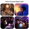 thumbnail image 4 of Kids Night Light, USB Rechargeable Bedside Lamp, Baby Night Light with Dimmable Warm Light & 7 Color Lights, 4 of 5
