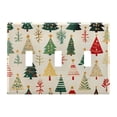thumbnail image 2 of Dailycode Light Switch Plate Covers 2 Gang Wall Plate Plastics Outlet Covers for Kitchen Home Office Decor Beautiful Christmas Trees, 2 of 8