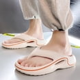 thumbnail image 6 of Clossjun Mens Comfortable Summer Flip Flops With Thick Soles Non-Slip Lightweight Fashion Casual Sandals Arch Support Shower Shoes 37, 6 of 6